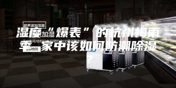 濕度“爆表”的杭州梅雨季 家中該如何防潮除濕？